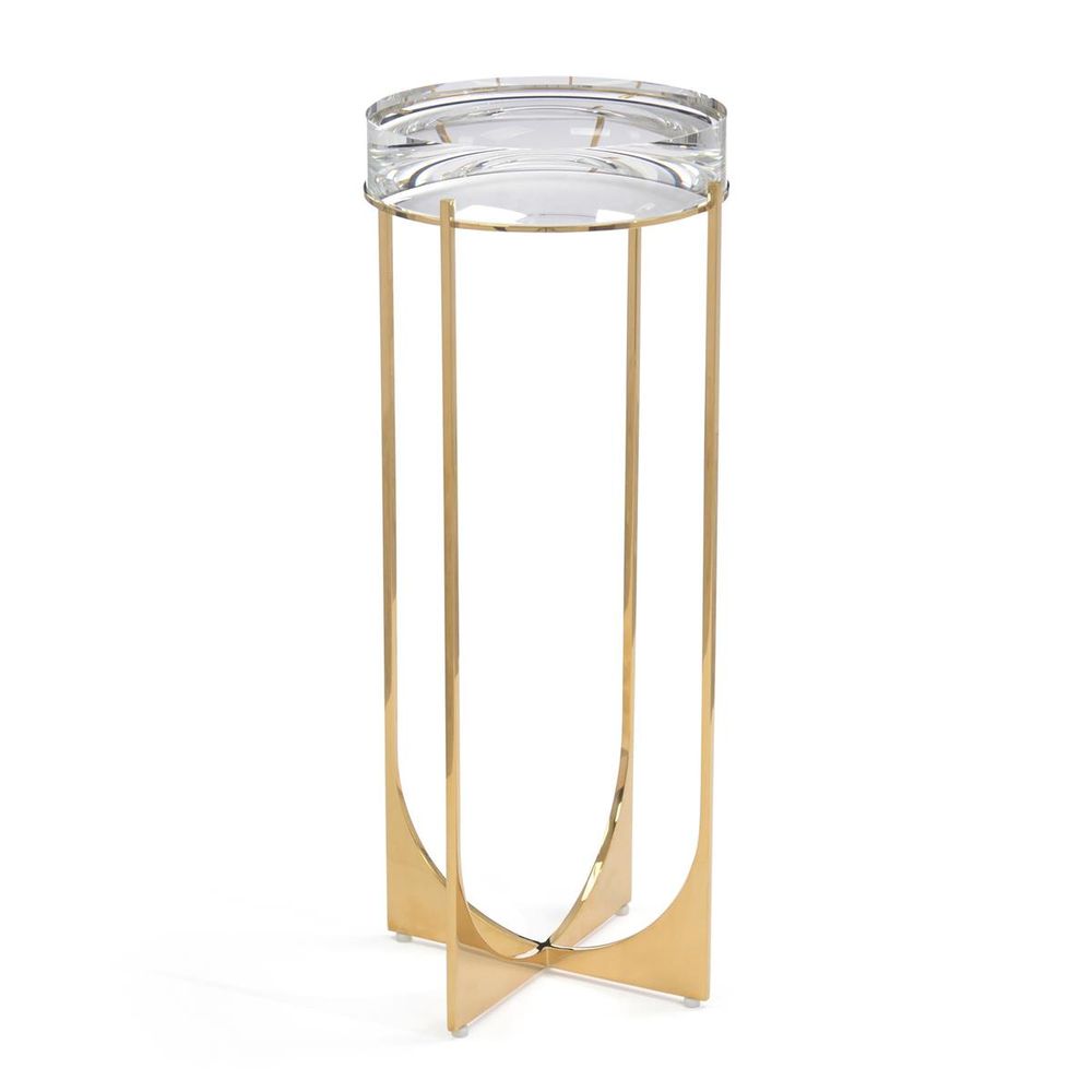 Side Tables Svelte Martini Table Ii, Brass - Gold