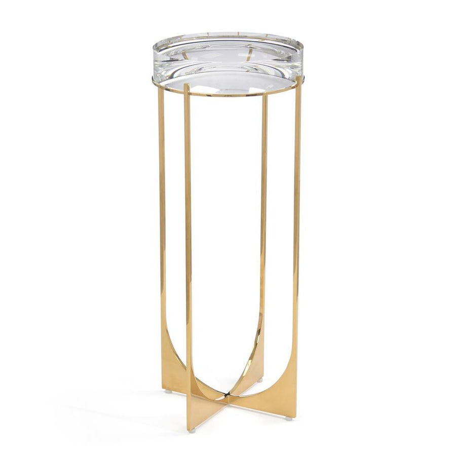 Side Tables Slim Cocktail Table Ii, Brass - Gold