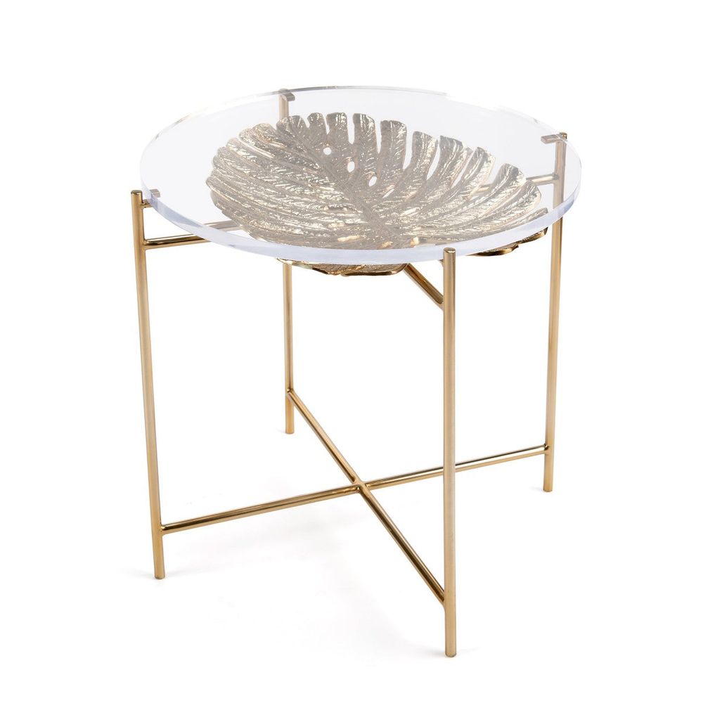 Side Tables Palm Side Table - Brass