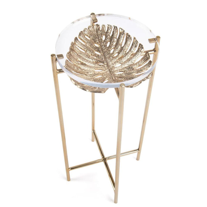 Side Tables Palm Accent Table - Clear