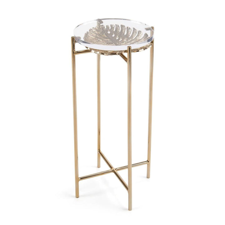 Side Tables Palm Accent Table - Clear