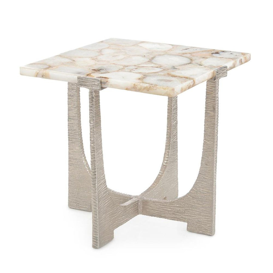  Unity Agate End Table, Nickel