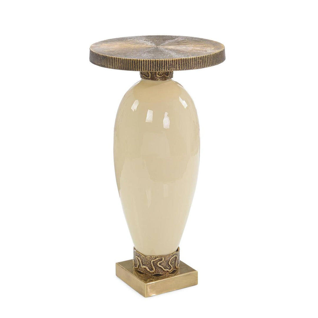 Delphine Side Table, Ivory