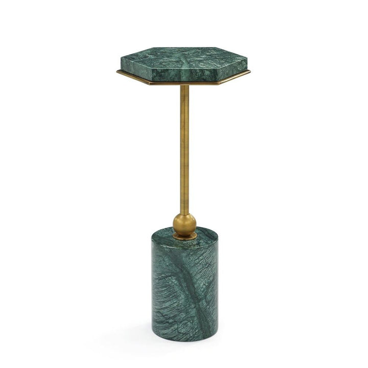 Side Tables Green Marble Accent Table
