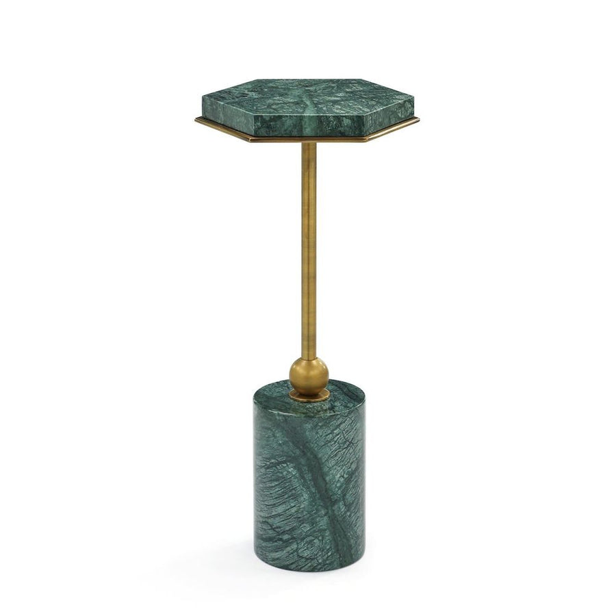 Side Tables Green Marble Accent Table