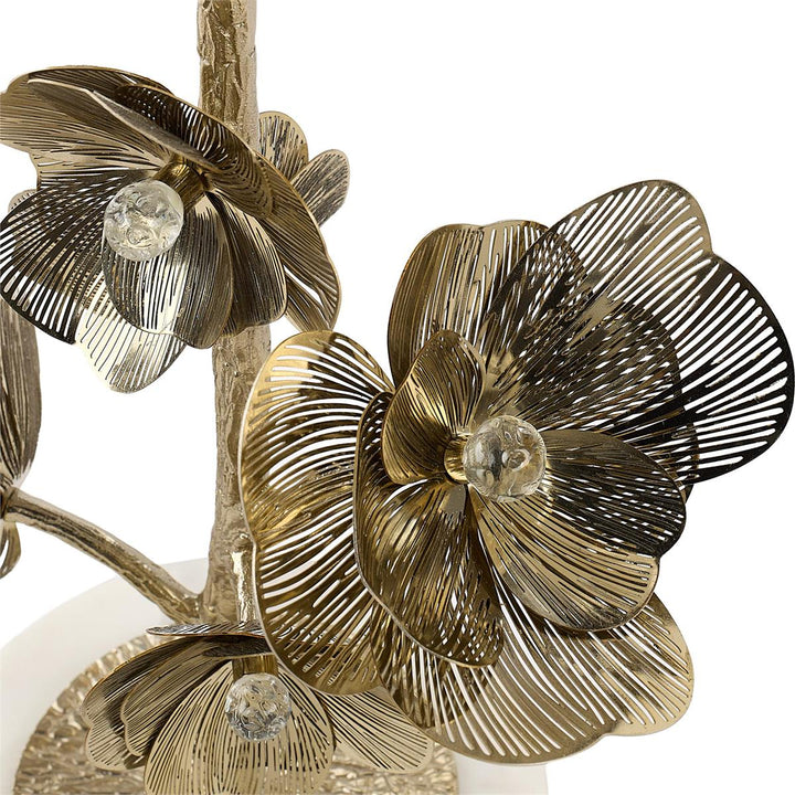 Console Tables Golden Camellia Accent Table
