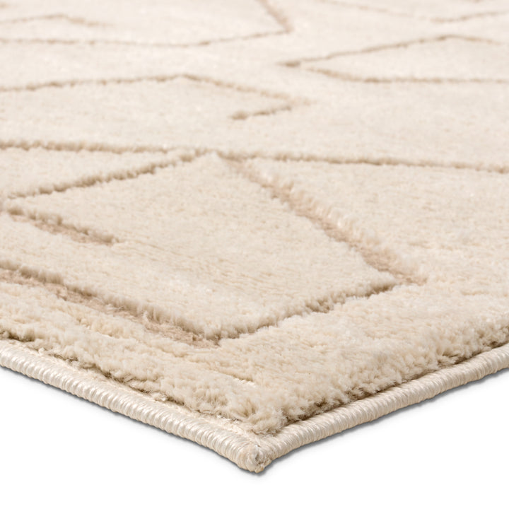 Vibe by Jaipur Living Cree Geometric Ivory/ Beige Area Rug (9'6"x13'6")