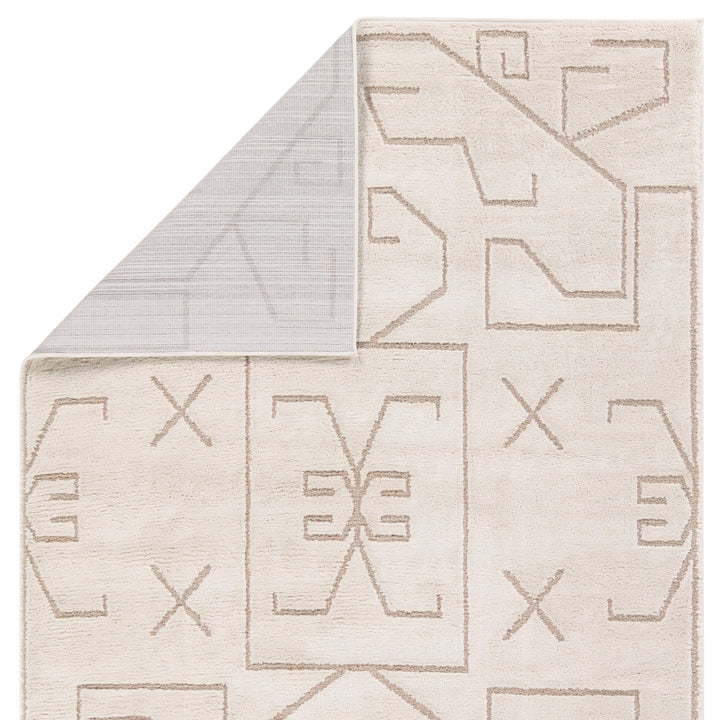 Vibe by Jaipur Living Cree Geometric Ivory/ Beige Area Rug (7'6"X10')