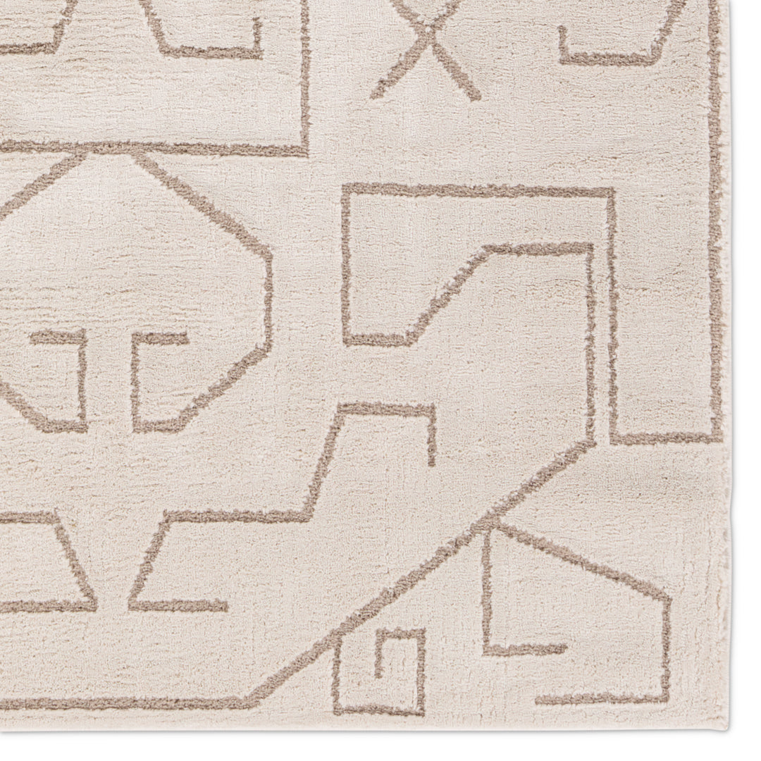 Vibe by Jaipur Living Cree Geometric Ivory/ Beige Area Rug (8'10"X12')