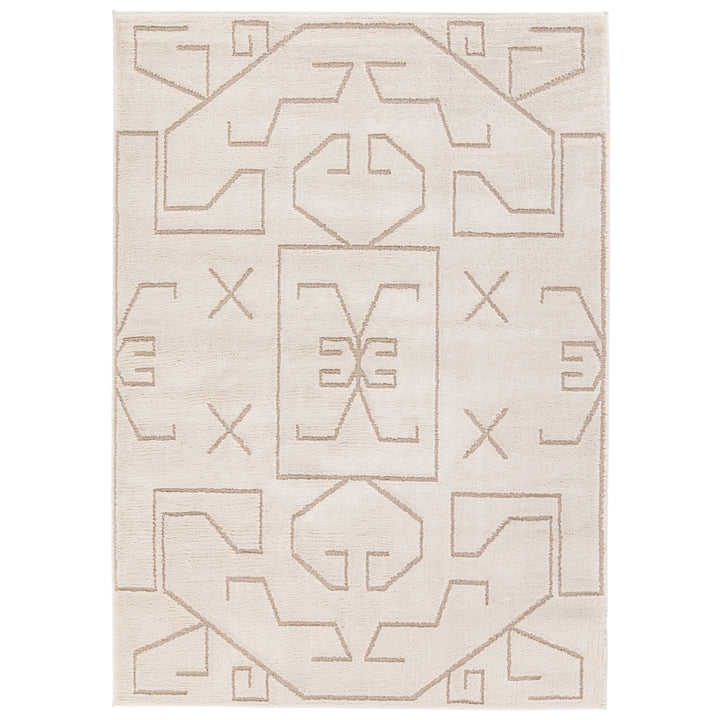 Vibe by Jaipur Living Cree Geometric Ivory/ Beige Area Rug (9'6"x13'6")