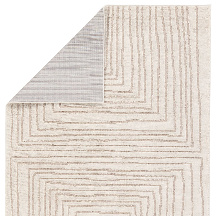 Vibe by Jaipur Living Fantana Striped Ivory/ Beige Area Rug (5'X7')