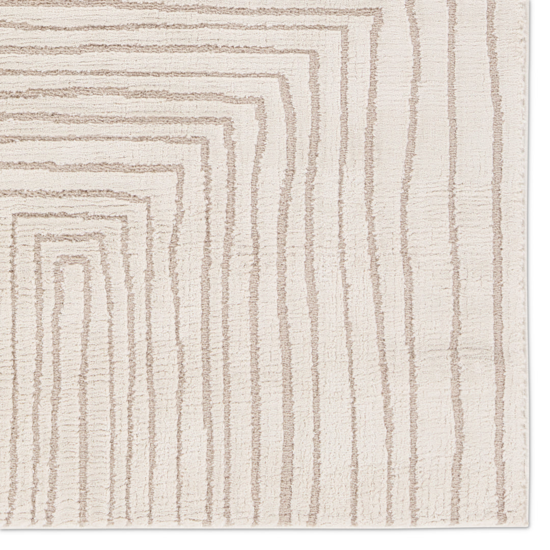 Vibe by Jaipur Living Fantana Striped Ivory/ Beige Area Rug (5'X7')