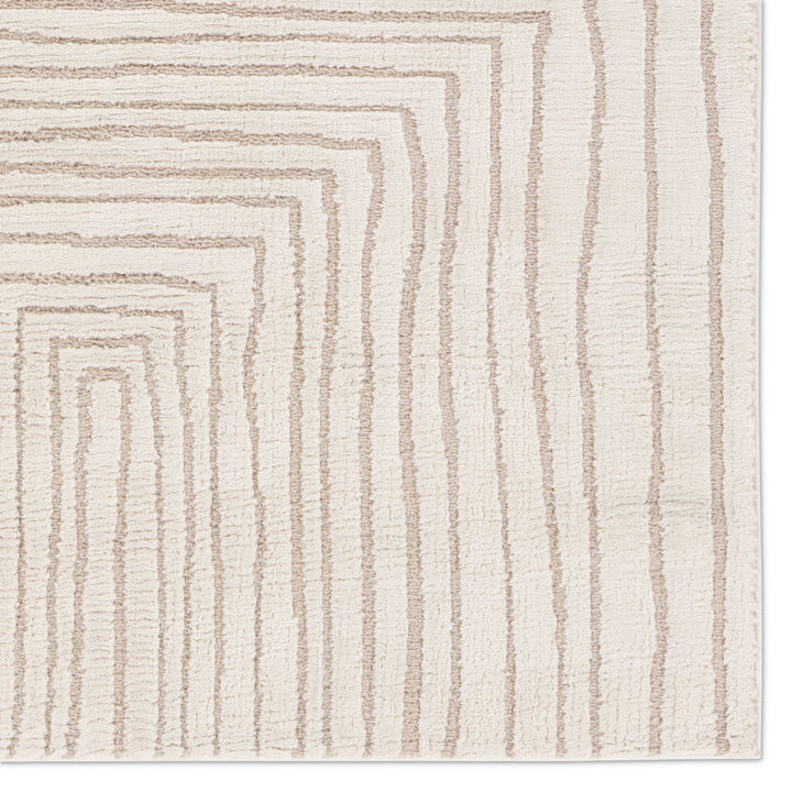 Vibe by Jaipur Living Fantana Striped Ivory/ Beige Area Rug (5'X7')