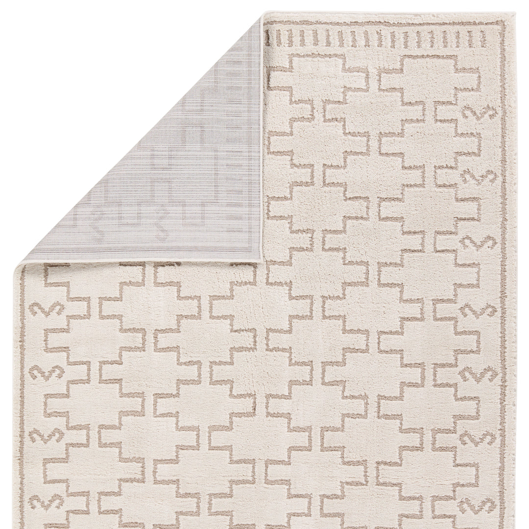 Vibe by Jaipur Living Dawson Trellis Ivory/ Beige Area Rug (7'6"x9'6")