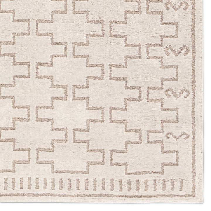 Vibe by Jaipur Living Dawson Trellis Ivory/ Beige Area Rug (6'3"X9'6")