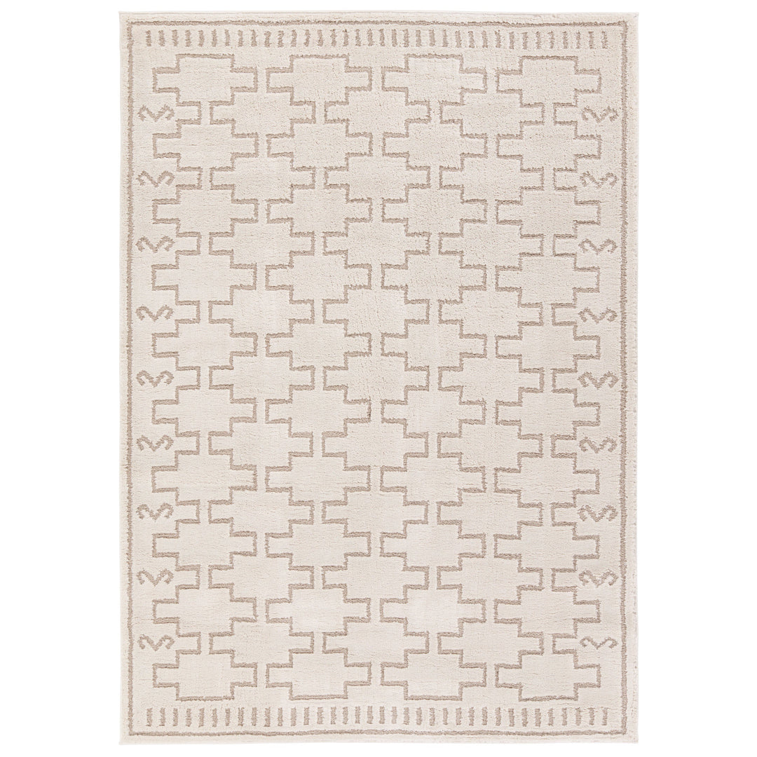 Vibe by Jaipur Living Dawson Trellis Ivory/ Beige Area Rug (7'6"x9'6")