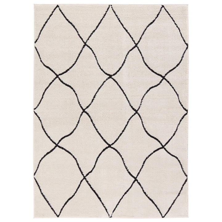 Vibe by Jaipur Living Treble Trellis Ivory/Black Area Rug (7'6"x9'6")