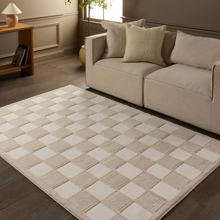 Vibe by Jaipur Living Catanza Geometric Cream/Ivory Area Rug (8'6"x11'6")