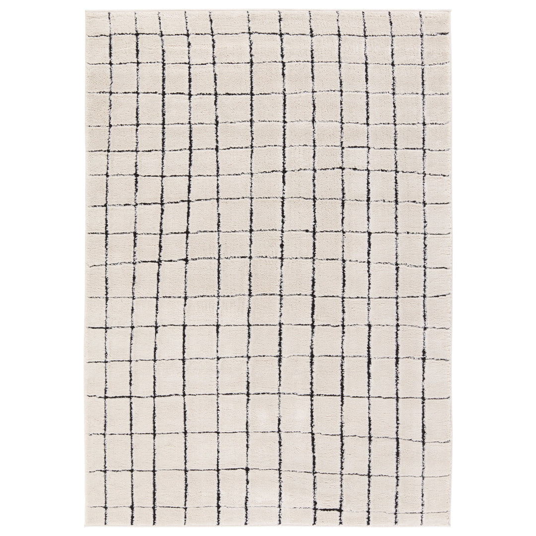 Vibe by Jaipur Living Align Striped Ivory/Black Area Rug (5'x7')