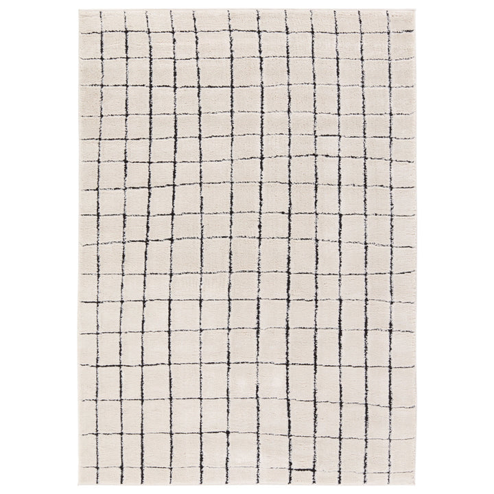 Vibe by Jaipur Living Align Striped Ivory/Black Area Rug (6'3"x9'6")