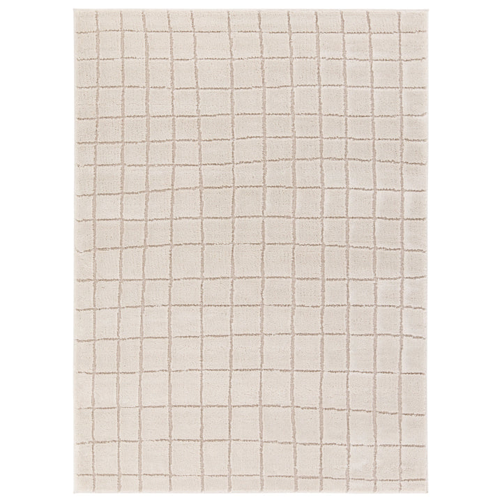 Vibe by Jaipur Living Anton Striped White/Tan Area Rug (9'6"x13'6")