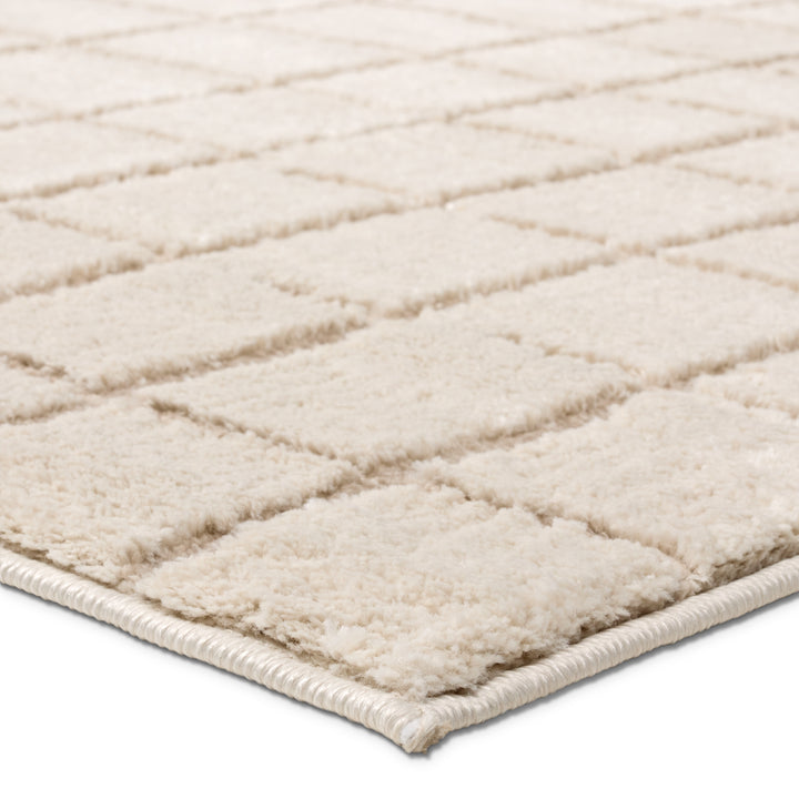 Vibe by Jaipur Living Anton Striped White/Tan Area Rug (9'6"x13'6")