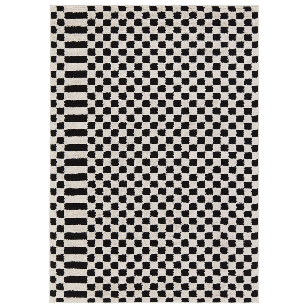 Vibe by Jaipur Living Casa Geometric White/Black Area Rug (9'6"x13'6")