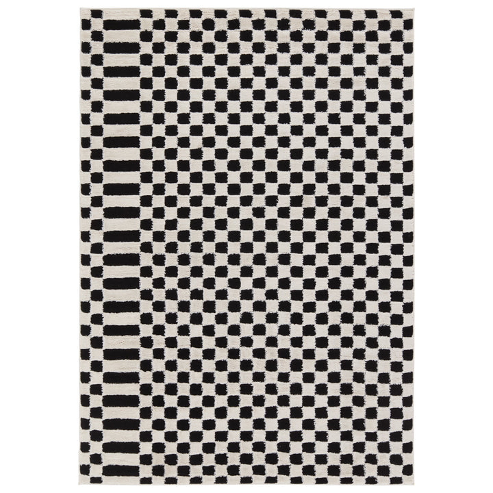 Vibe by Jaipur Living Casa Geometric White/Black Area Rug (9'6"x13'6")