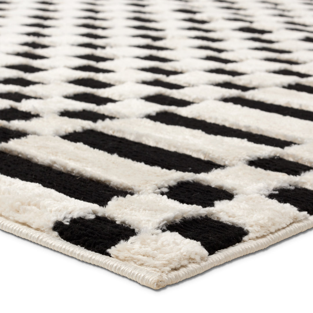 Vibe by Jaipur Living Casa Geometric White/Black Area Rug (9'6"x13'6")