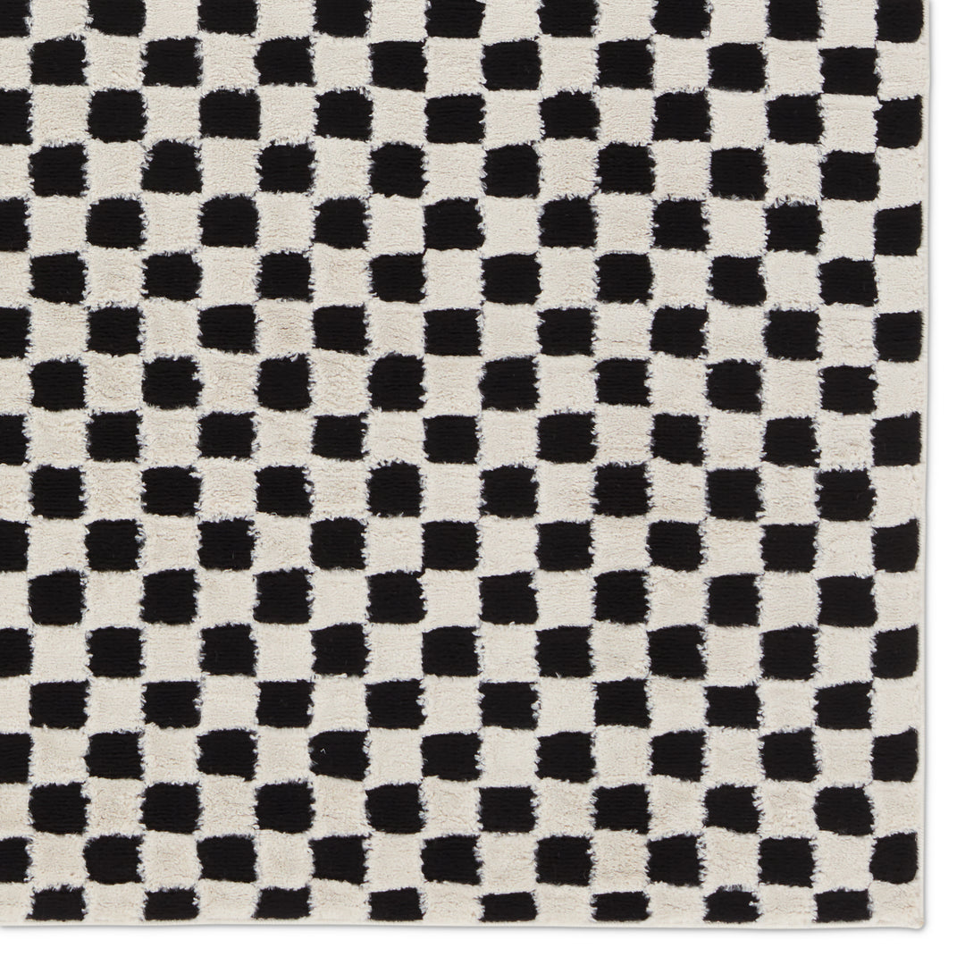 Vibe by Jaipur Living Casa Geometric White/Black Area Rug (9'6"x13'6")