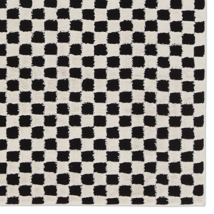 Vibe by Jaipur Living Casa Geometric White/Black Area Rug (6'3"x9'6")