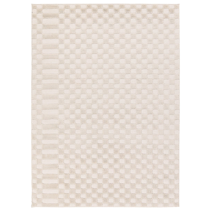 Vibe by Jaipur Living Casa Geometric White/Tan Area Rug (5'x7')