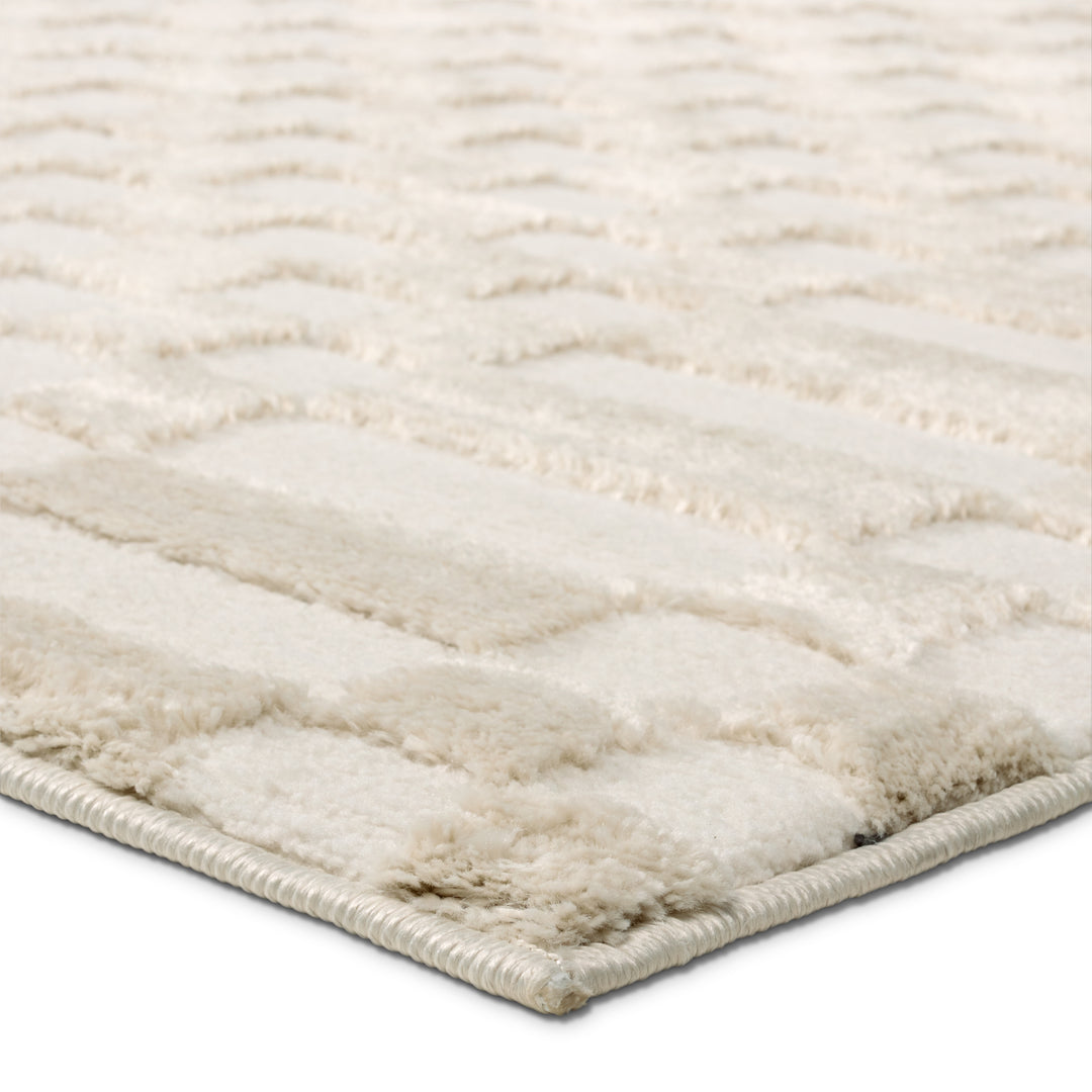 Vibe by Jaipur Living Casa Geometric White/Tan Area Rug (8'6"x11'6")