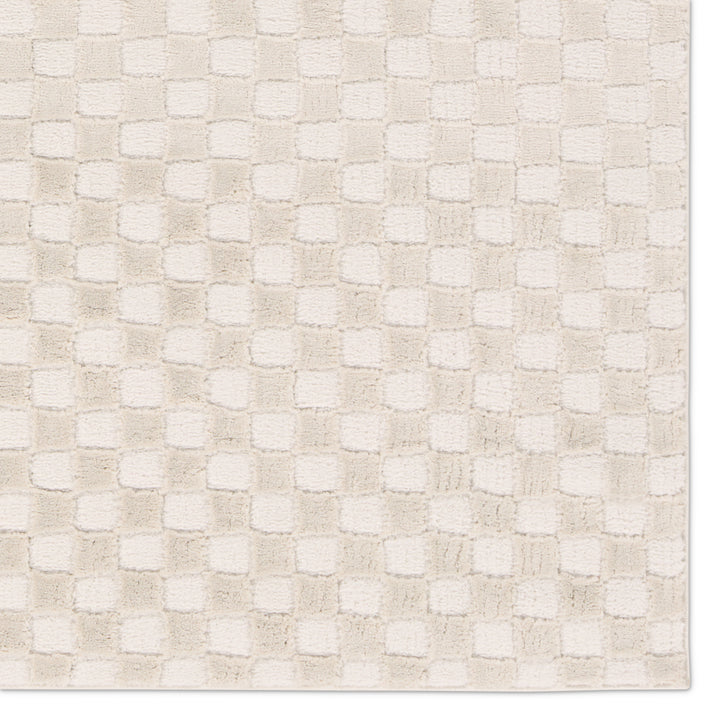 Vibe by Jaipur Living Casa Geometric White/Tan Area Rug (7'6"x9'6")