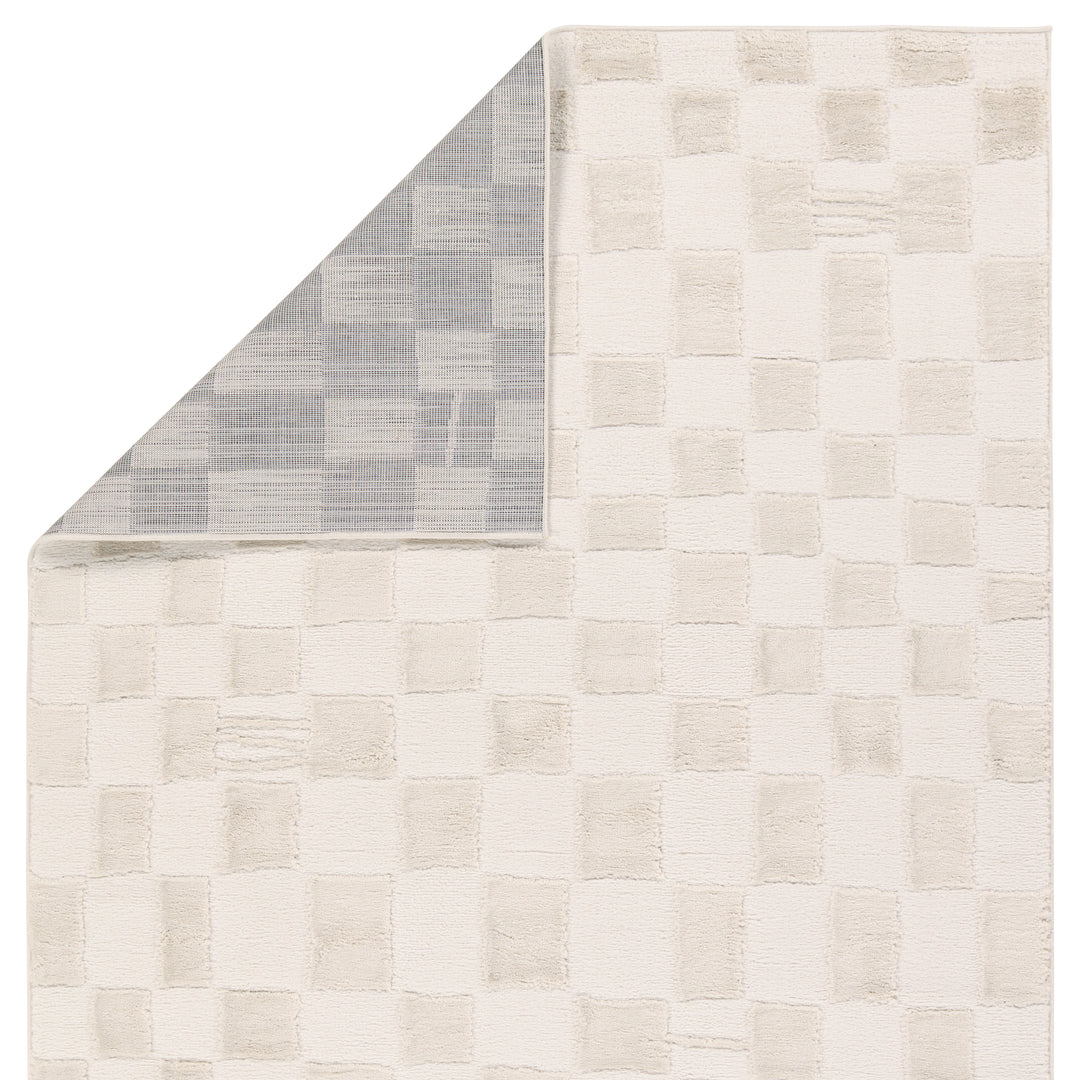 Vibe by Jaipur Living Kohar Geometric White/Tan Area Rug (5'x7')