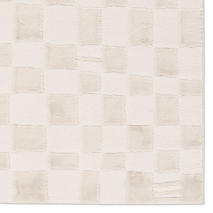 Vibe by Jaipur Living Kohar Geometric White/Tan Area Rug (9'6"x13'6")