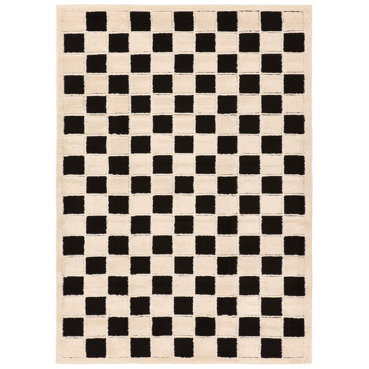 Vibe by Jaipur Living Nicia Powerloomed White Geometric Area Rug (5'x7')