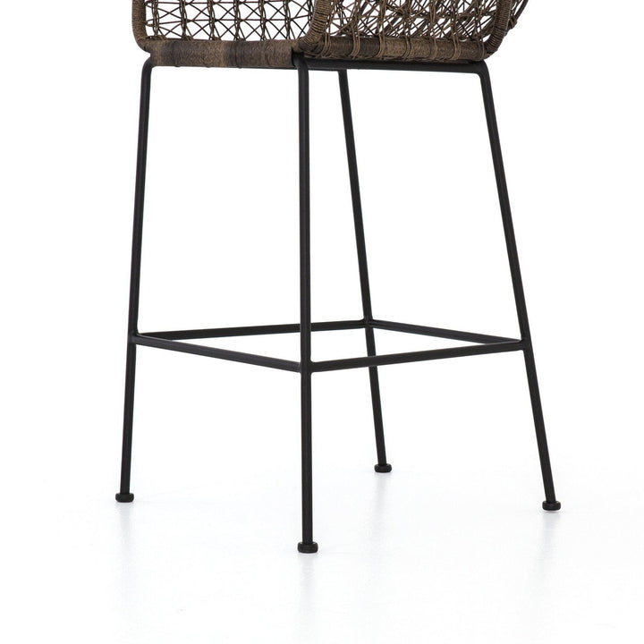 Thatcher Outdoor Bar Stool - Distressed Grey