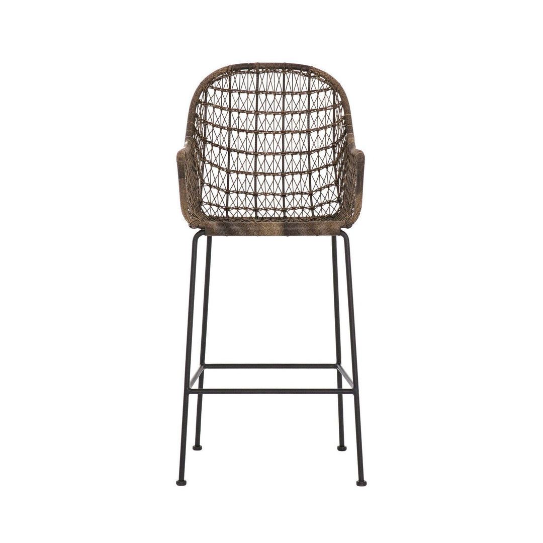 Thatcher Outdoor Bar Stool - Distressed Grey