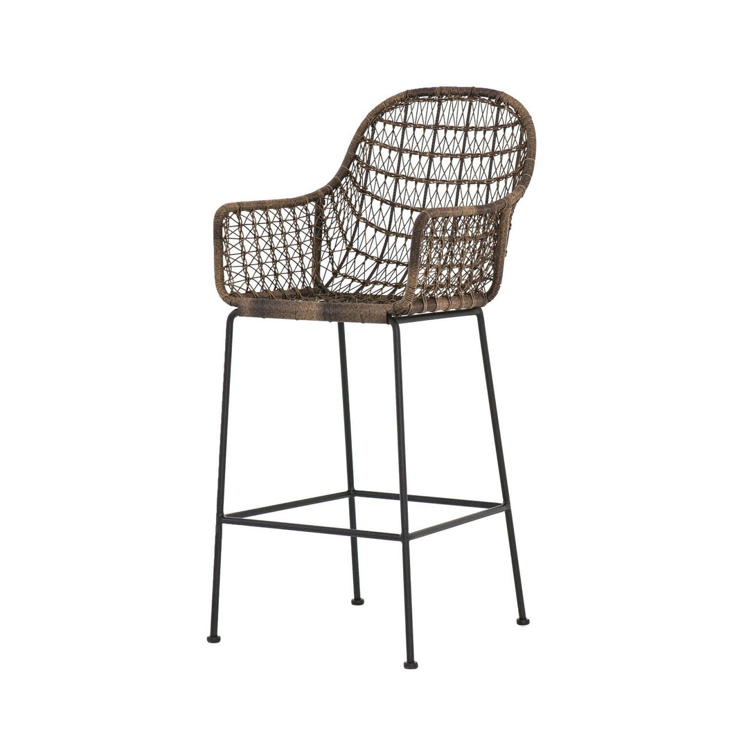 Thatcher Outdoor Bar Stool - Distressed Grey