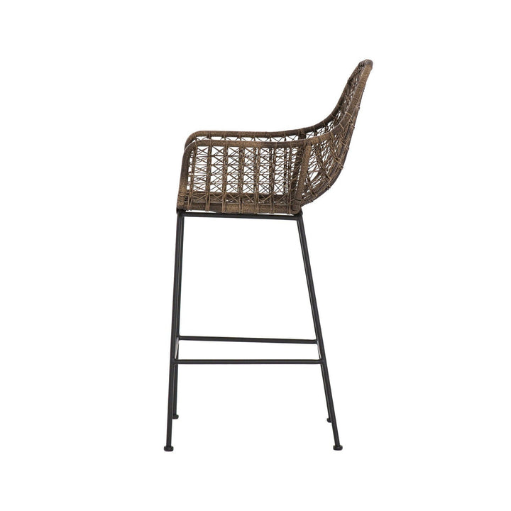 Thatcher Outdoor Bar Stool - Distressed Grey