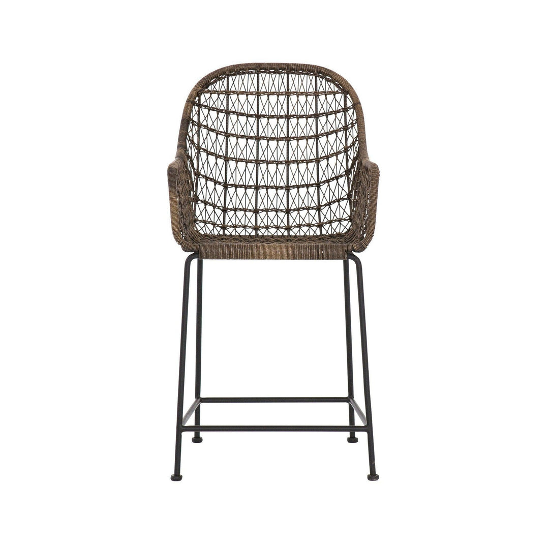 Thatcher Outdoor Counter Stool - Distressed Grey