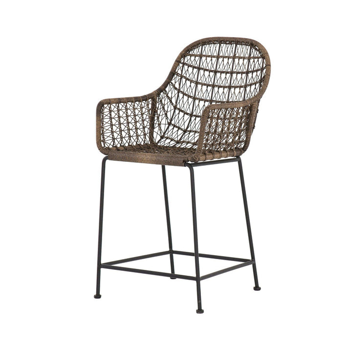 Thatcher Outdoor Counter Stool - Distressed Grey