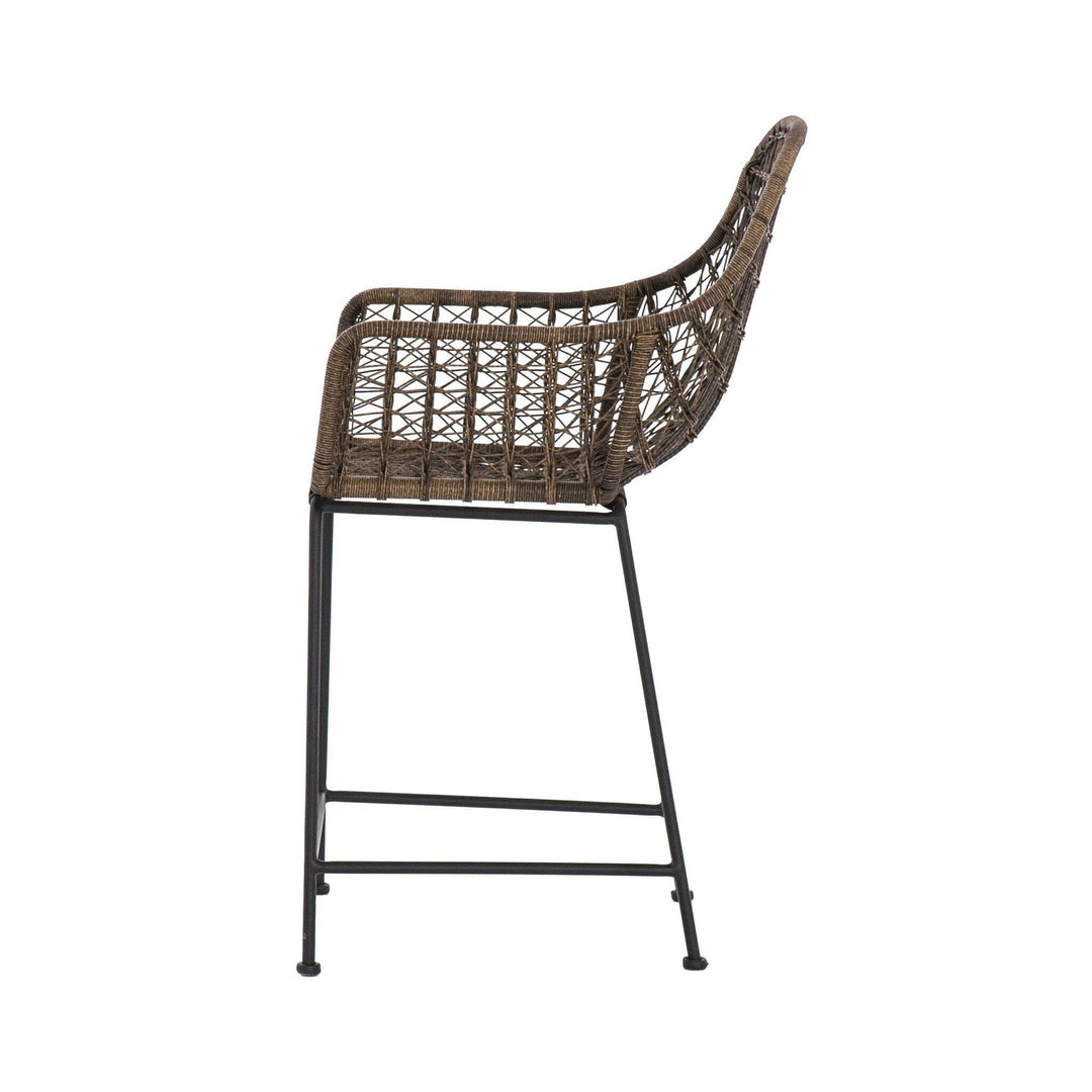 Thatcher Outdoor Counter Stool - Distressed Grey