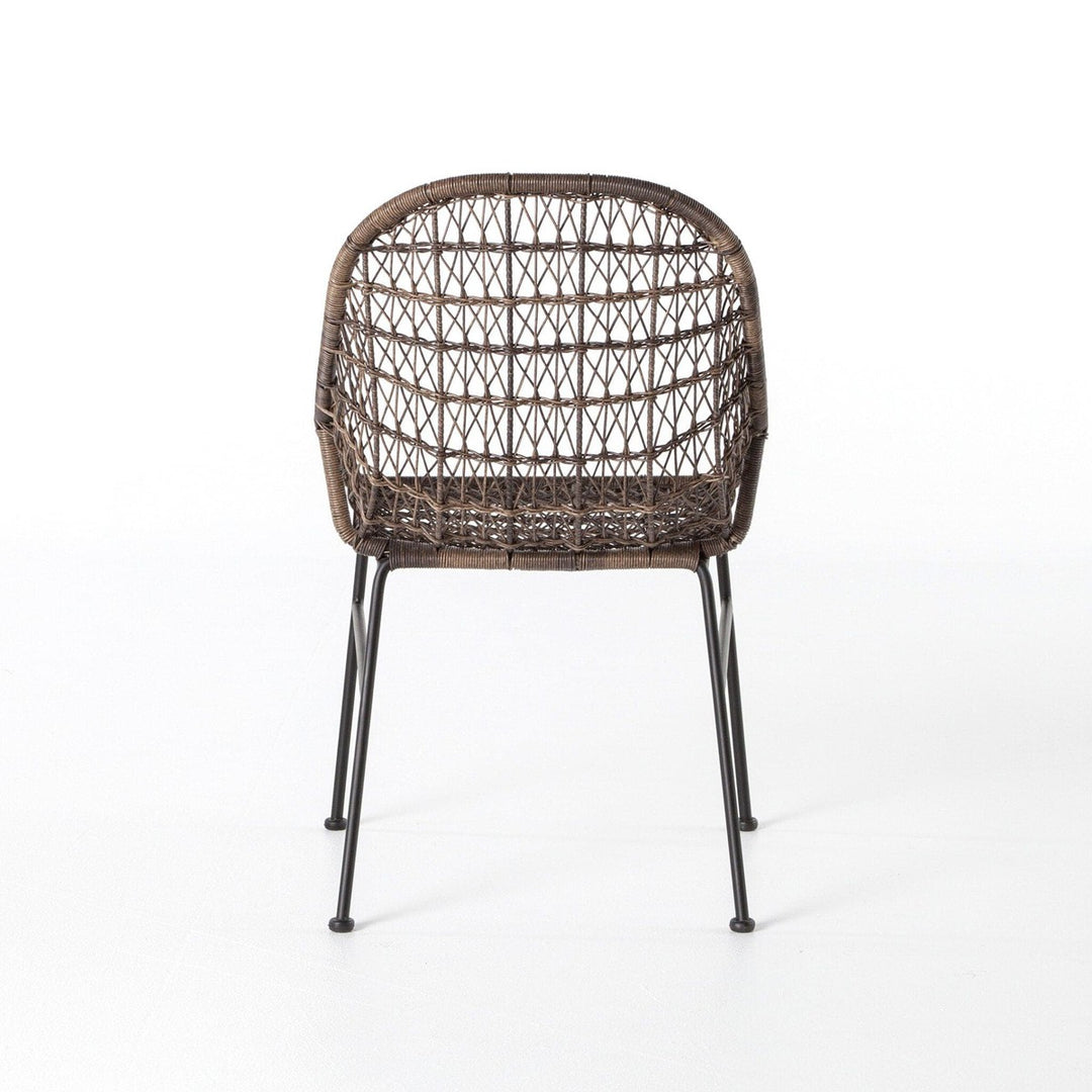 Thatcher Outdoor Woven Dining Chair - Distressed Grey