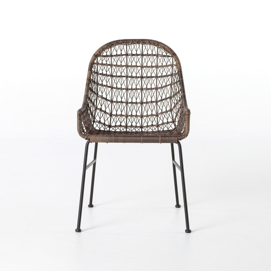 Thatcher Outdoor Woven Dining Chair - Distressed Grey