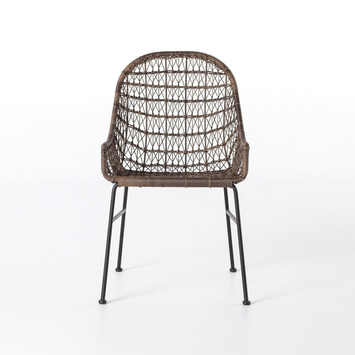 Thatcher Outdoor Woven Dining Chair - Distressed Grey