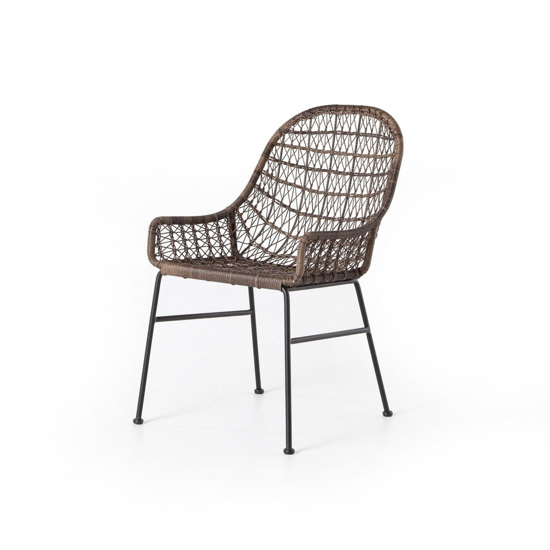 Thatcher Outdoor Woven Dining Chair - Distressed Grey