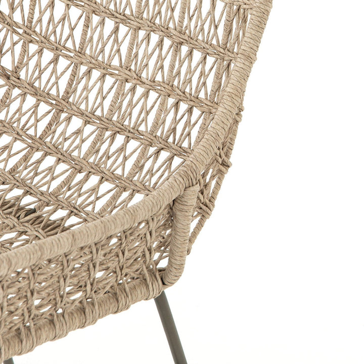 Thatcher Outdoor Woven Dining Chair - Vintage White