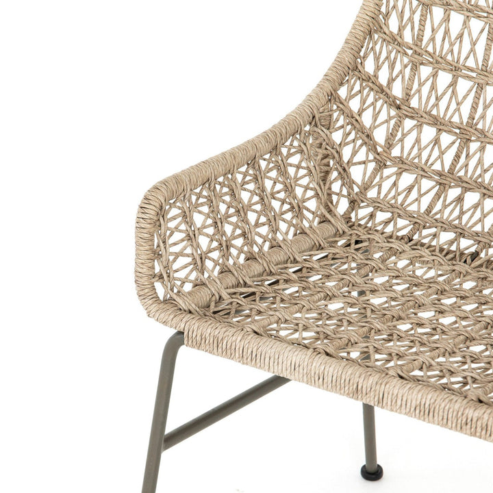 Thatcher Outdoor Woven Dining Chair - Vintage White